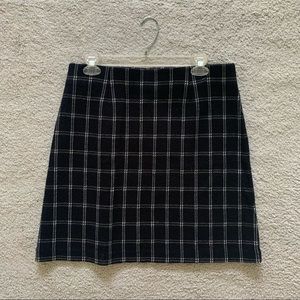 GINGHAM SWEATER SKIRT